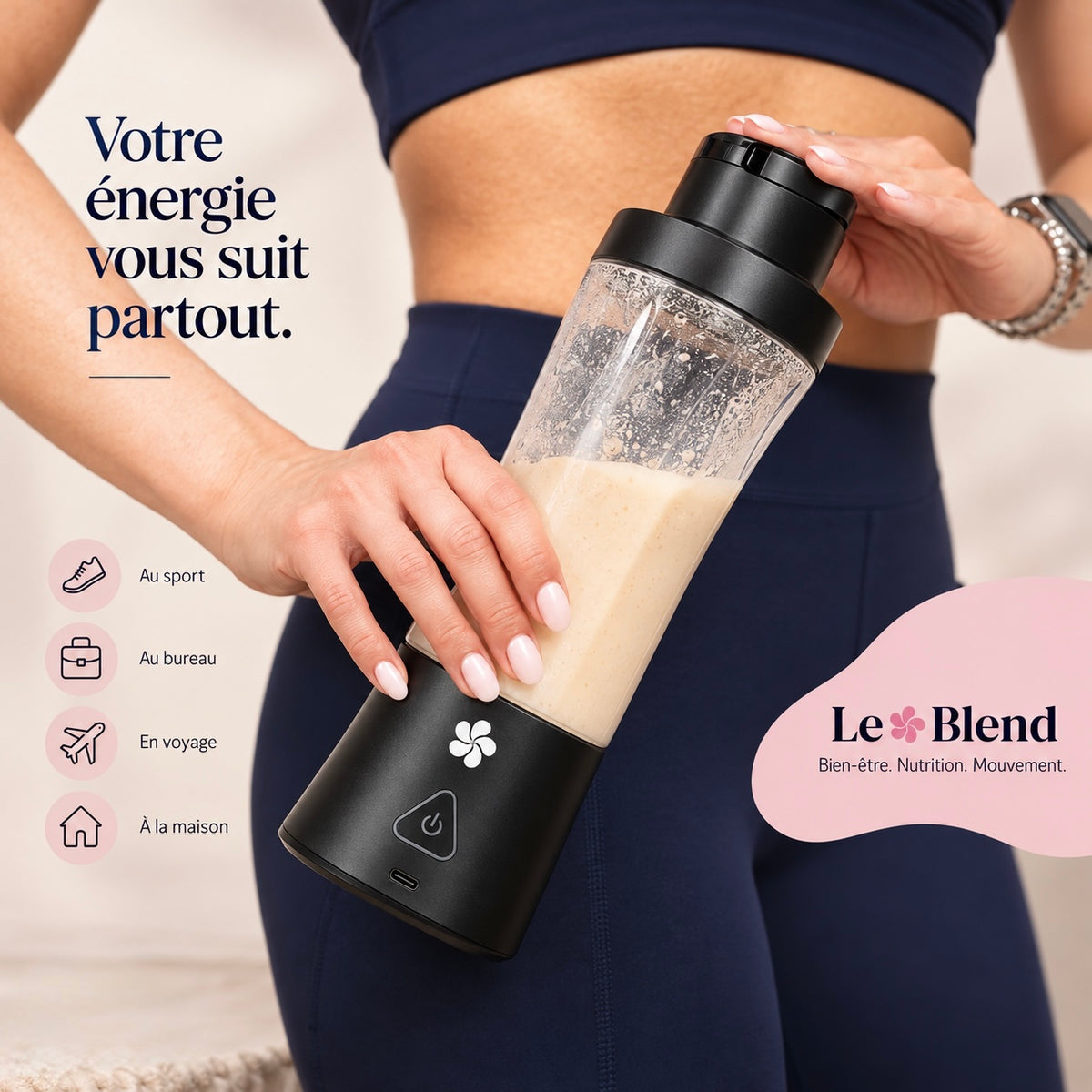 Blender portable sans fil – smoothies & shakes